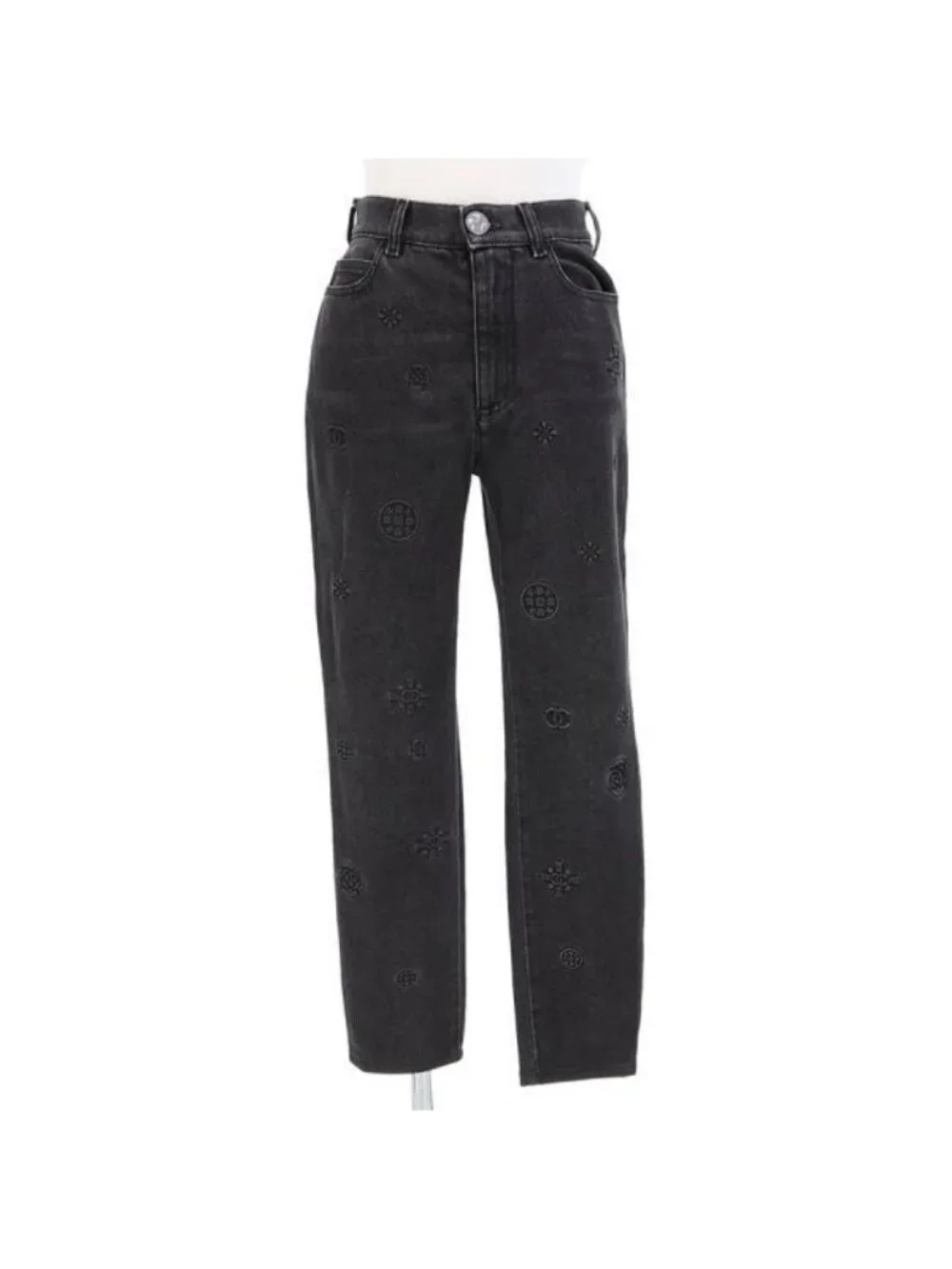 Chanel Denim Pants Black
